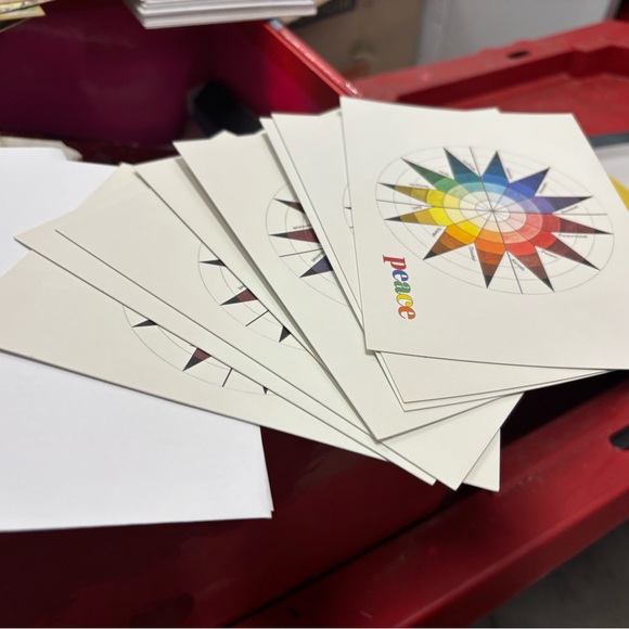 Colorful Map Design Greeting Cards - Picture 5 of 5